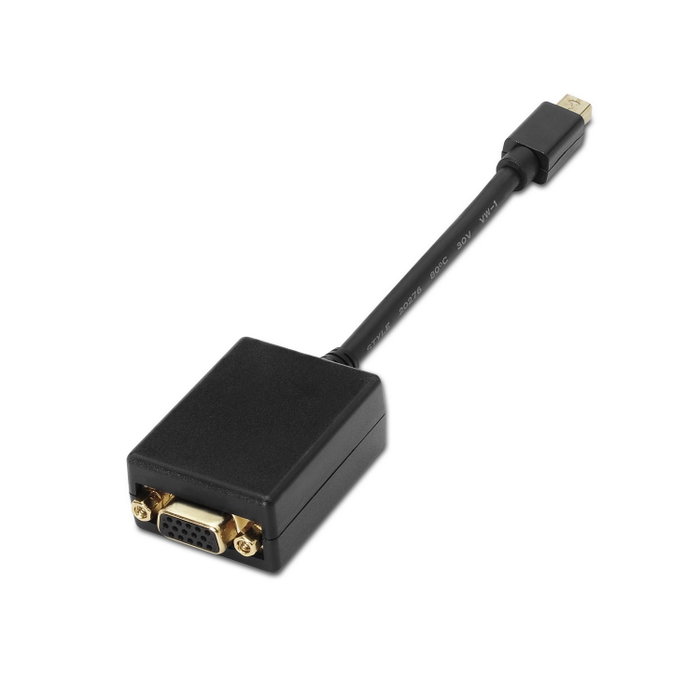 Aisens A125-0135 Conversor Mini DisplayPort Macho a VGA Hembra Negro Aisens A125-0135 Conversor Mini DisplayPort Macho a VGA Hembra Negro